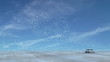 Cars emitting Co2.