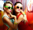 girls and wall