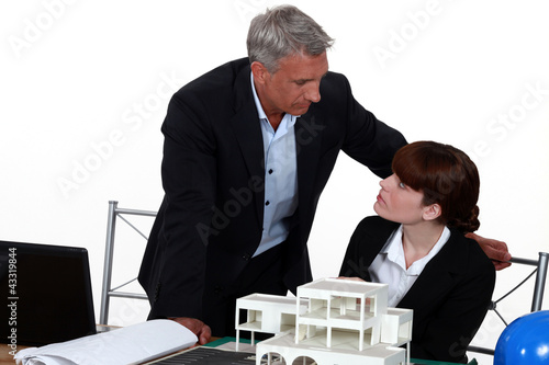 Photo: Architects discussing a project Architects discussing a project