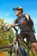 Man riding bike