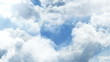 Through the clouds in the sky.