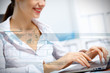 Business person working on computer