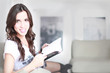 junge frau mit buch