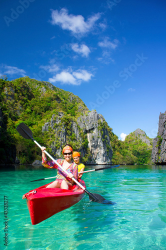 Photo: Kayak in the Lagoon Kayak in the Lagoon