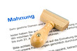 Mahnung