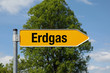 Pfeil mit Baum ERDGAS