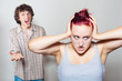Couple having a quarrel
