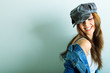 Photo: laughing model laughing model