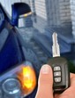 Funkschlüssel und Auto