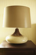 Modern lamp on side table