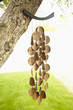 Close up of wind chimes