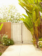 Wooden garden gate