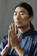Korean man praying