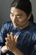 Korean man praying