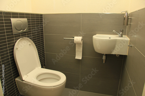 Photo: Toilet in shades of grey Toilet in shades of grey