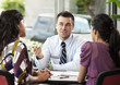 Business people having meeting