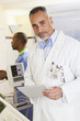 Doctor holding digital tablet in hospital