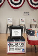Ballot box in polling place