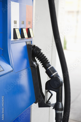 Photo: Close up of gasoline pump Close up of gasoline pump