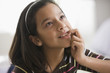 Hispanic girl thinking
