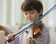 Boy playing violin