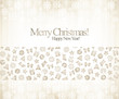 Christmas & New Year. Vector greeting card