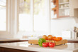 Vegetables on kitchen counter