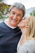 Woman Kissing Man