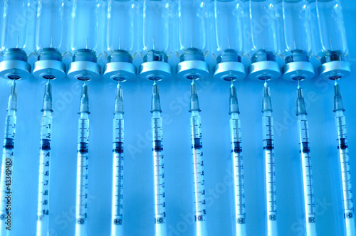 Photo: Vials of medications. Vials of medications.
