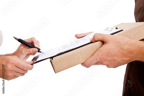 Photo: paket unterschreiben paket unterschreiben