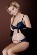 Girl in pregnancy beautiful