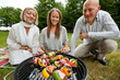 Photo: Kebabs on Portable Barbecue Kebabs on Portable Barbecue