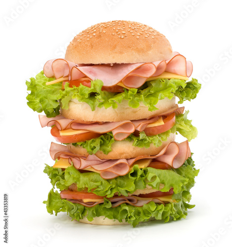 Photo: Junk food hamburger Junk food hamburger