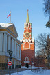 The Spasskaya Tower in Moscow Kremlin, Russia.
