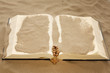 Loss of faith forgotten words of Bible religion concept