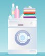 Vektor: washing machine washing machine