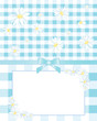 Vektor: gingham and daisies gingham and daisies