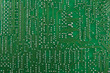 Green circuit board macro background