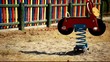 Video: Empty playground in park. Empty playground in park.