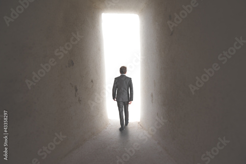 Photo: Businessman along a way to success Businessman along a way to success