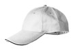 Grey baseball cap isolated on white background