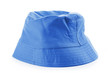 Blue panama on white background