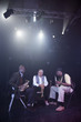 Musicians playing in jazz band on stage