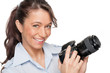 Woman with dslr