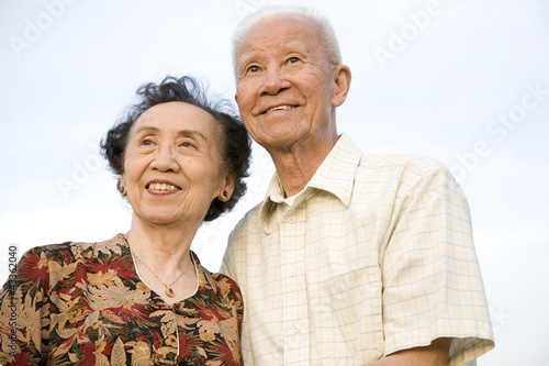 Photo: Smiling senior Chinese couple Smiling senior Chinese couple