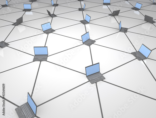 Illustration: Networked computers Networked computers
