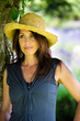 Beautiful Woman under the shade of a tree