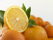 Oranges in pile