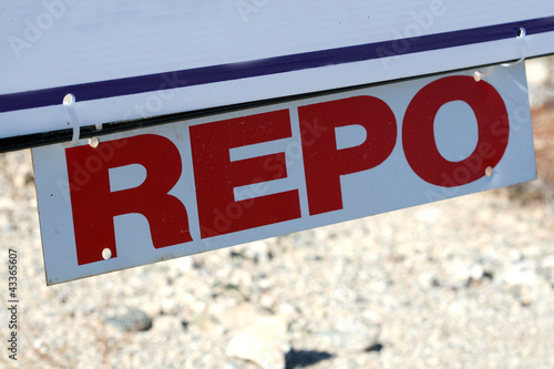 Photo: Repossession Sign Repossession Sign