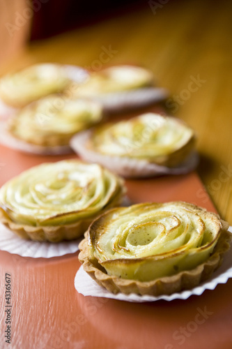 Photo: Array of apple tarts Array of apple tarts